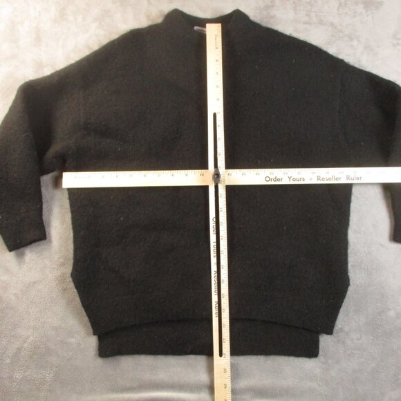 Stockholm Atelier & Other Stories Crewneck Sweater Women Small Black Wool Preppy - Picture 9 of 12